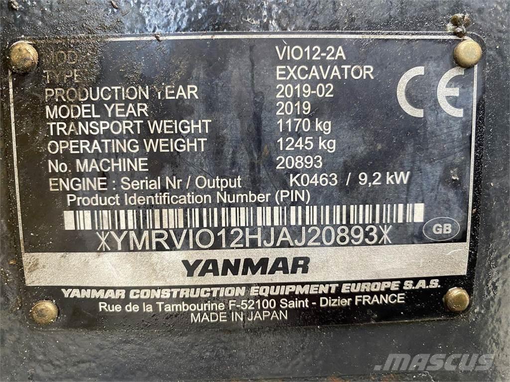 Yanmar VIO12 Hjulgravere
