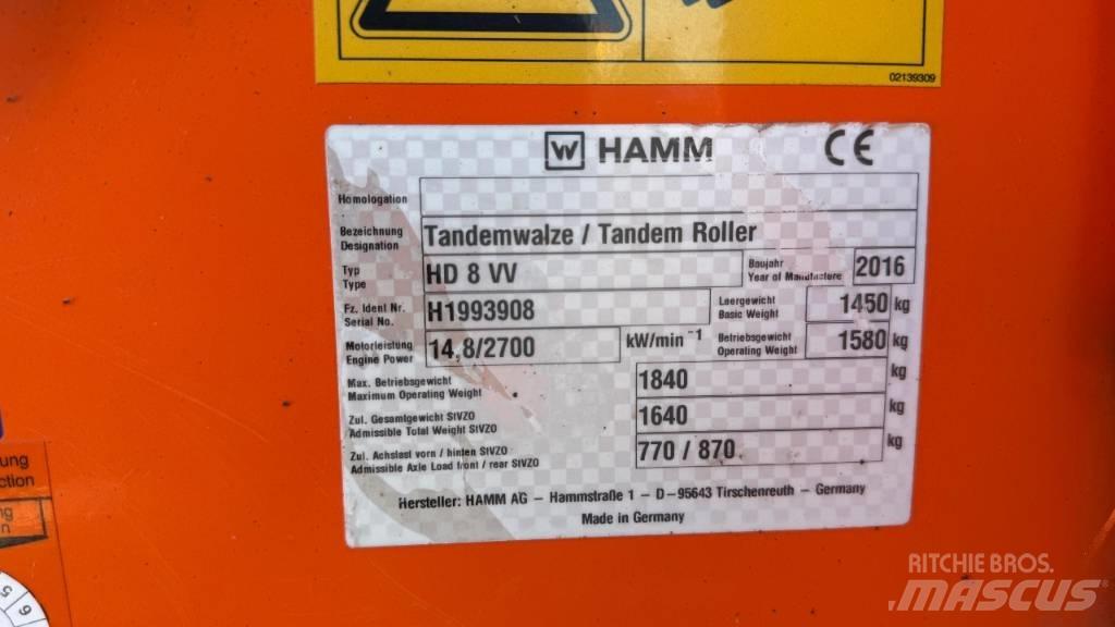 Hamm HD 8 VV Tandem Valser