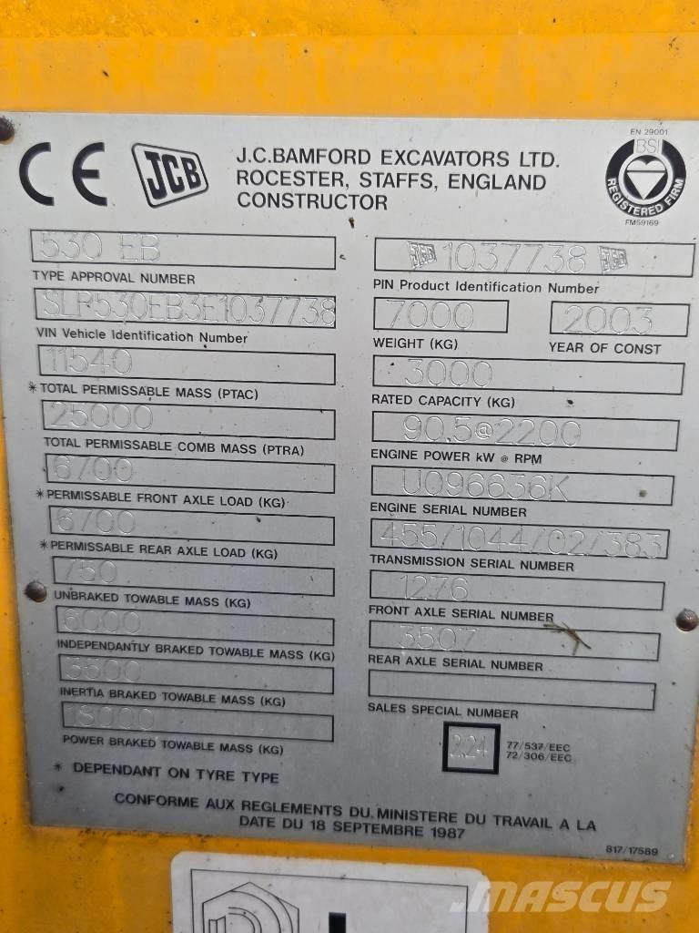 JCB 530 Teleskoplastere