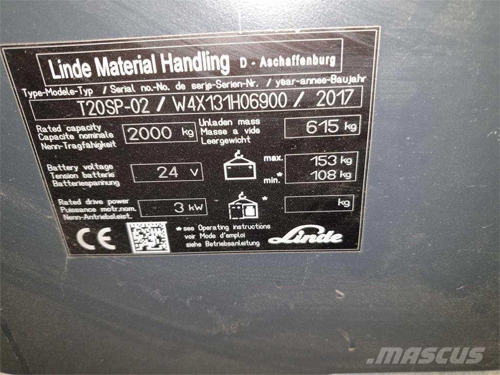 Linde T20SP ION Stablere