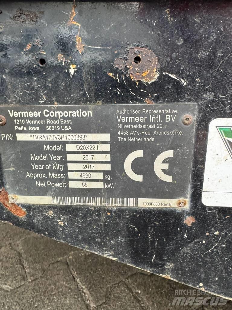 Vermeer D20x22SIII Horisontal borerigg utstyr