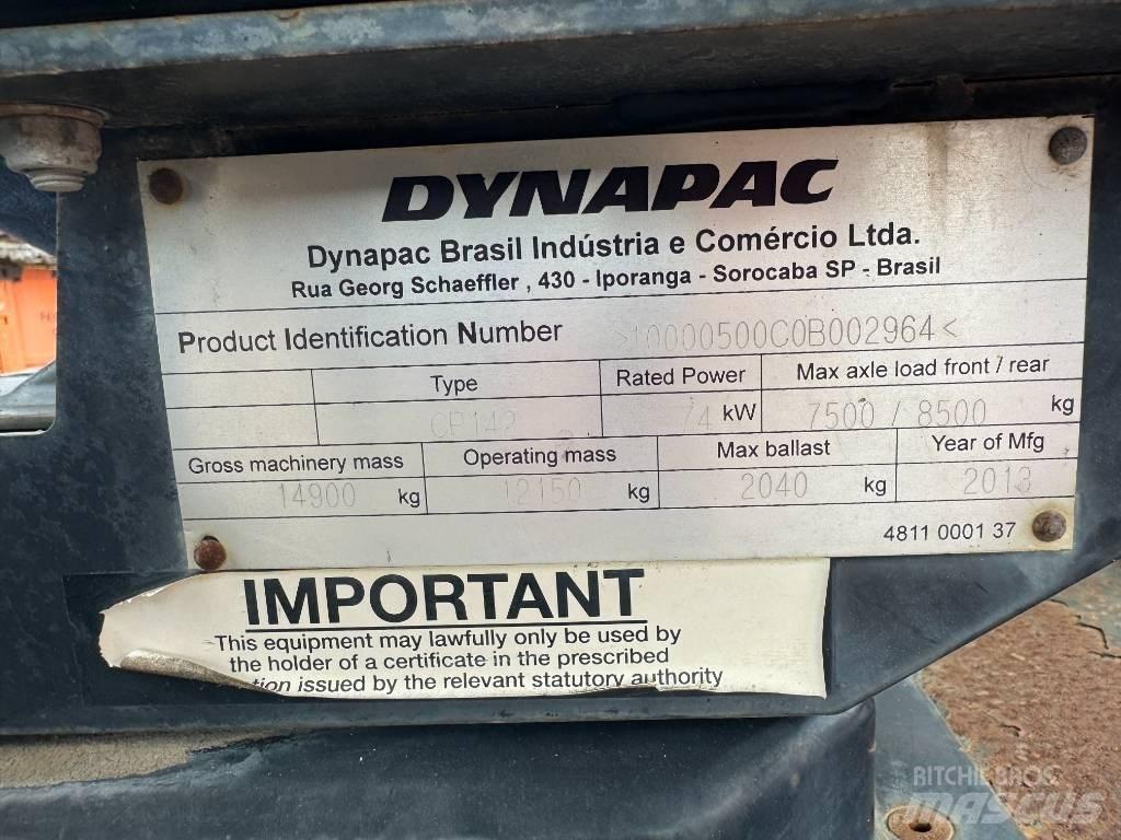 Dynapac CP 142 Gummihjulsvalser