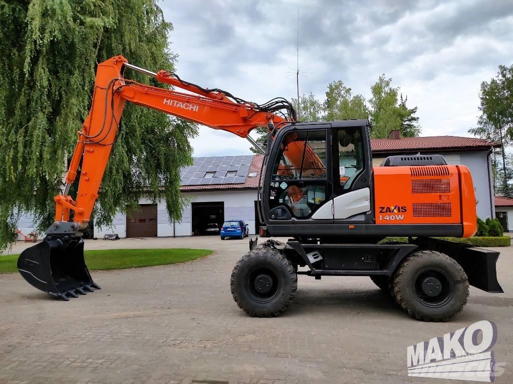 Hitachi ZX 140 W-5 Hjulgravere