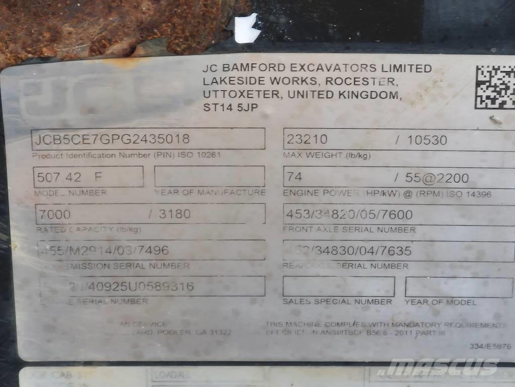 JCB 507-42 Teleskoplastere