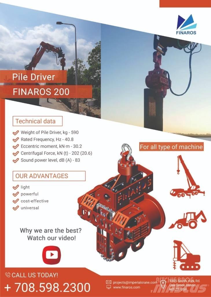  Finaros FR200 Hydrauliske pælehammere