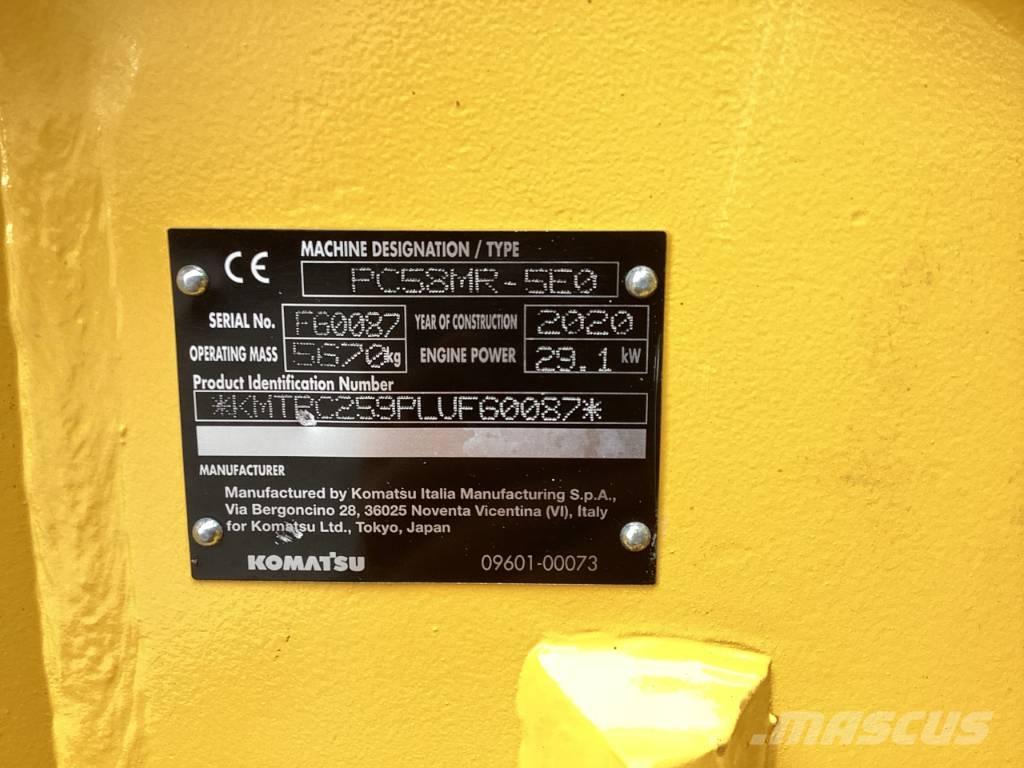 Komatsu PC 58 MR-5E0 Minigravere <7t