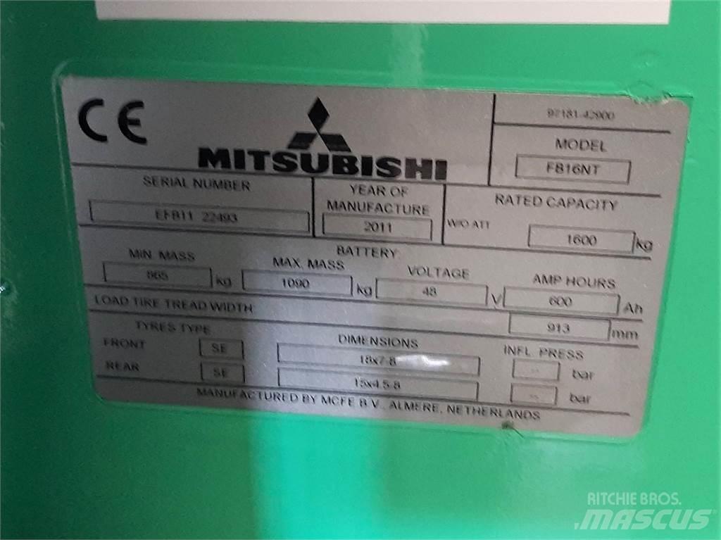 Mitsubishi FB16NT Elektriske trucker