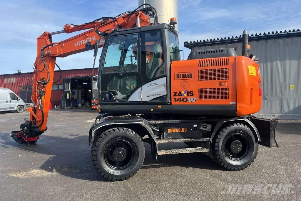 Hitachi ZX 140 W-5 Hjulgravere