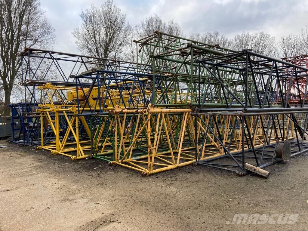  Several boom parts Kran deler og utstyr