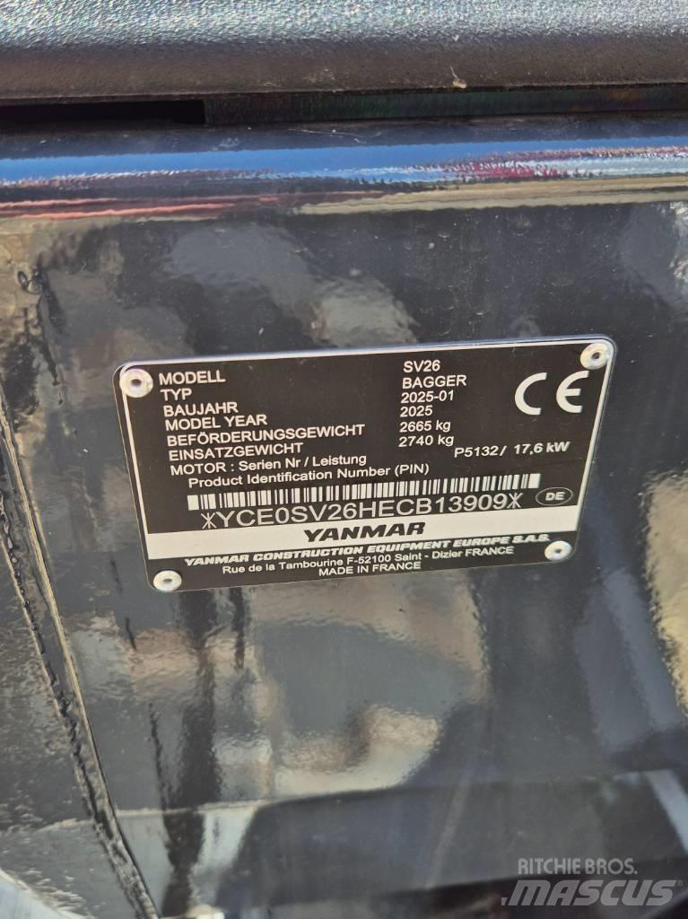 Yanmar SV26 Advance Minigravere <7t