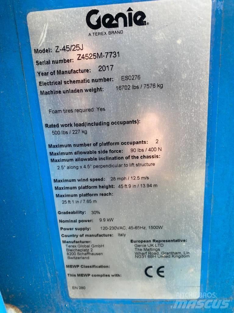 Genie Z 45/25 J Leddede bomlifter