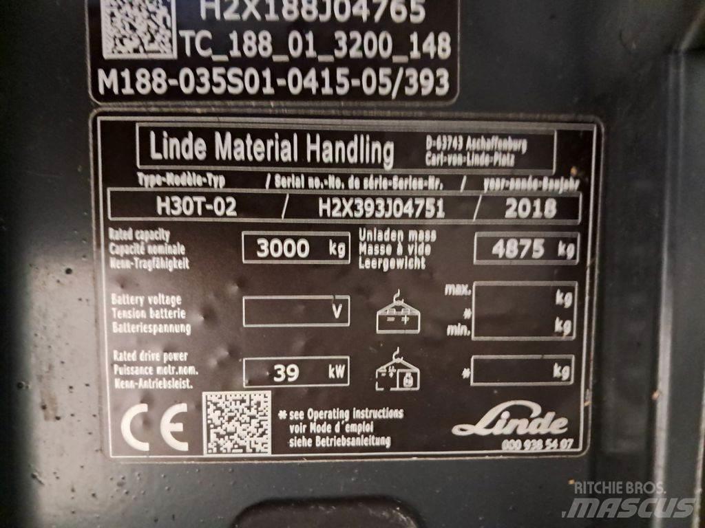 Linde H30T-02 Propan trucker