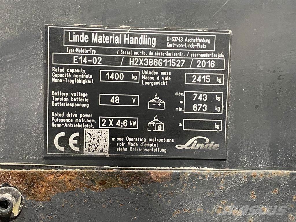 Linde E14-02 Elektriske trucker