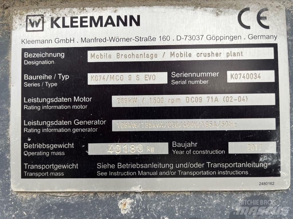 Kleemann MC 09 S Mobile knuseverk