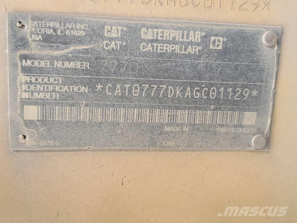 CAT 777 D Rammestyrte Dumpere