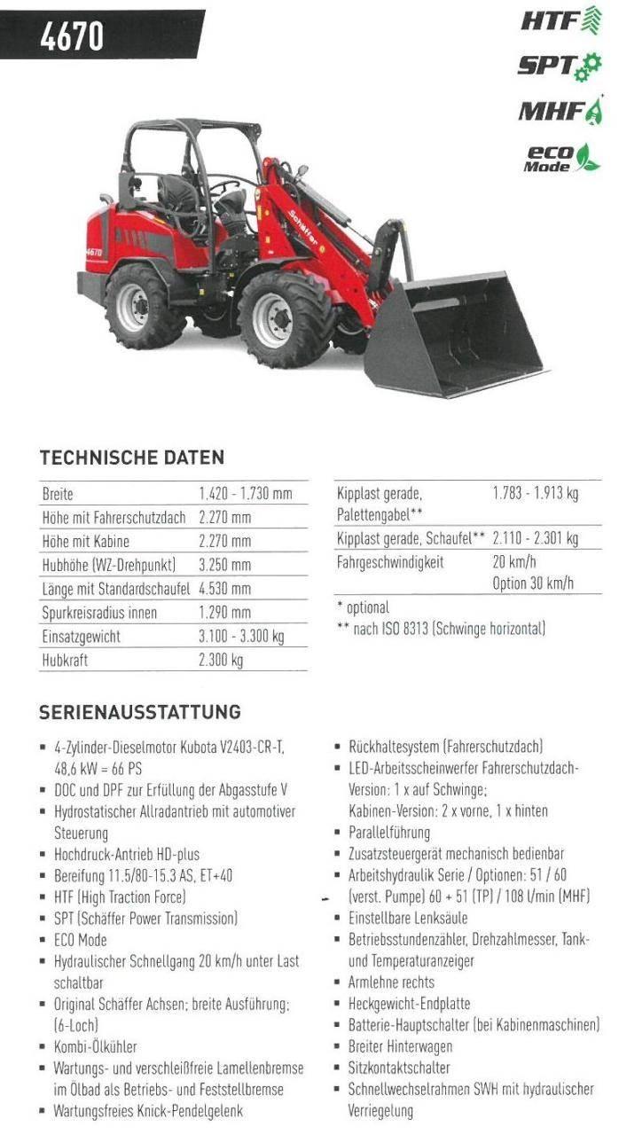 Schäffer 4670 Minilastere