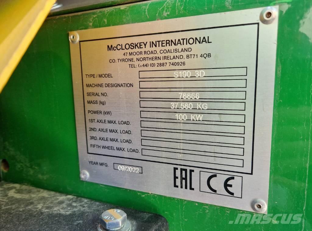 McCloskey S190 Mobile sikteverk