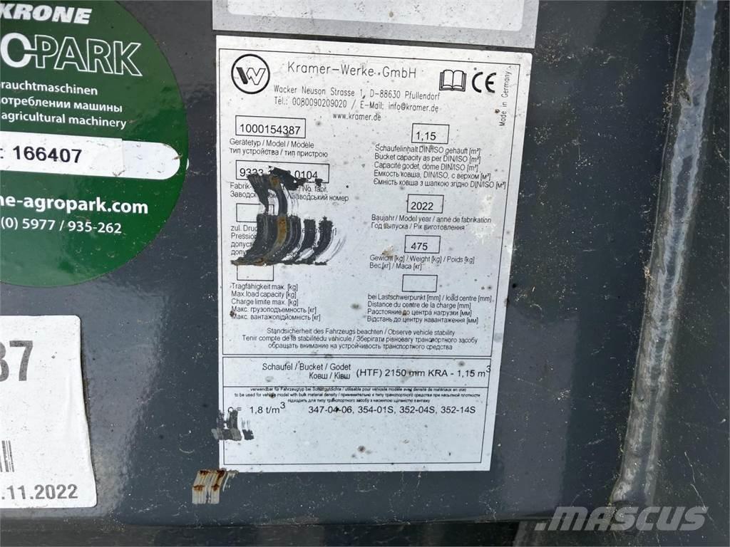 Kramer 2150 mm Frontlaster ektrautstyr