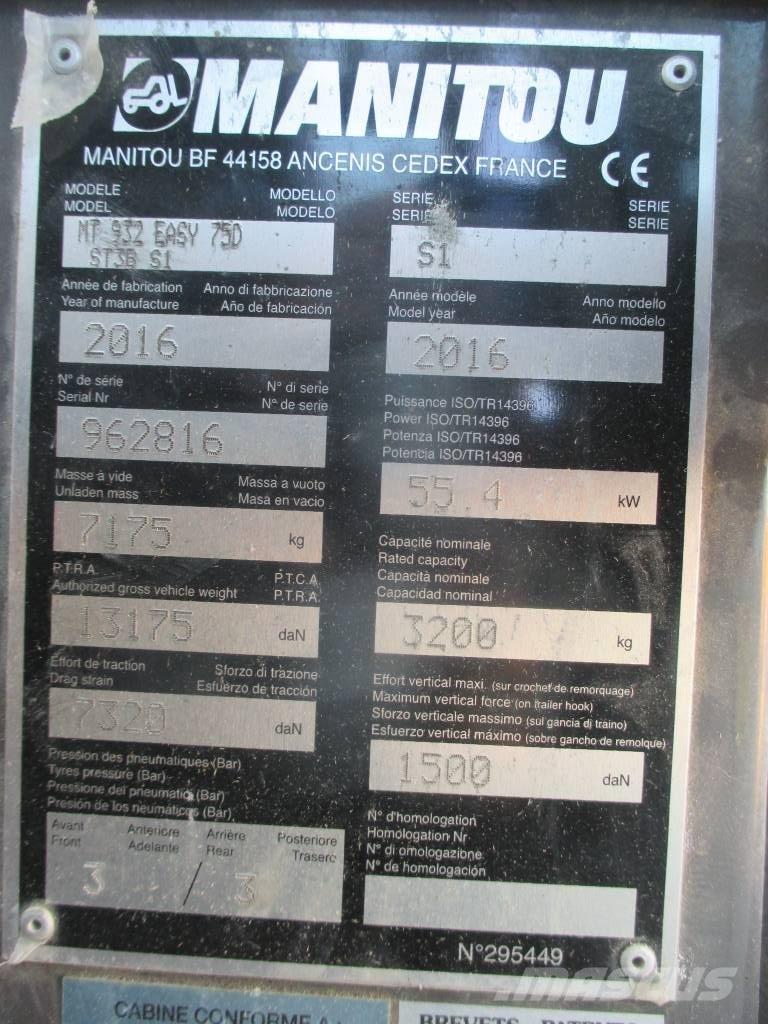 Manitou MT 932 Teleskoplastere