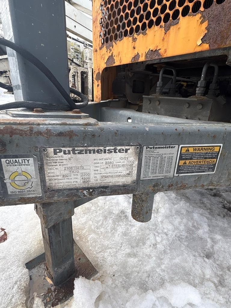 Putzmeister TK 70 Betongpumpe biler