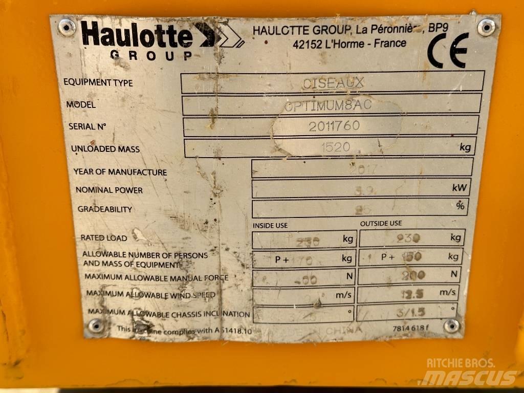 Haulotte OPTIMUM 8 Sakselifter