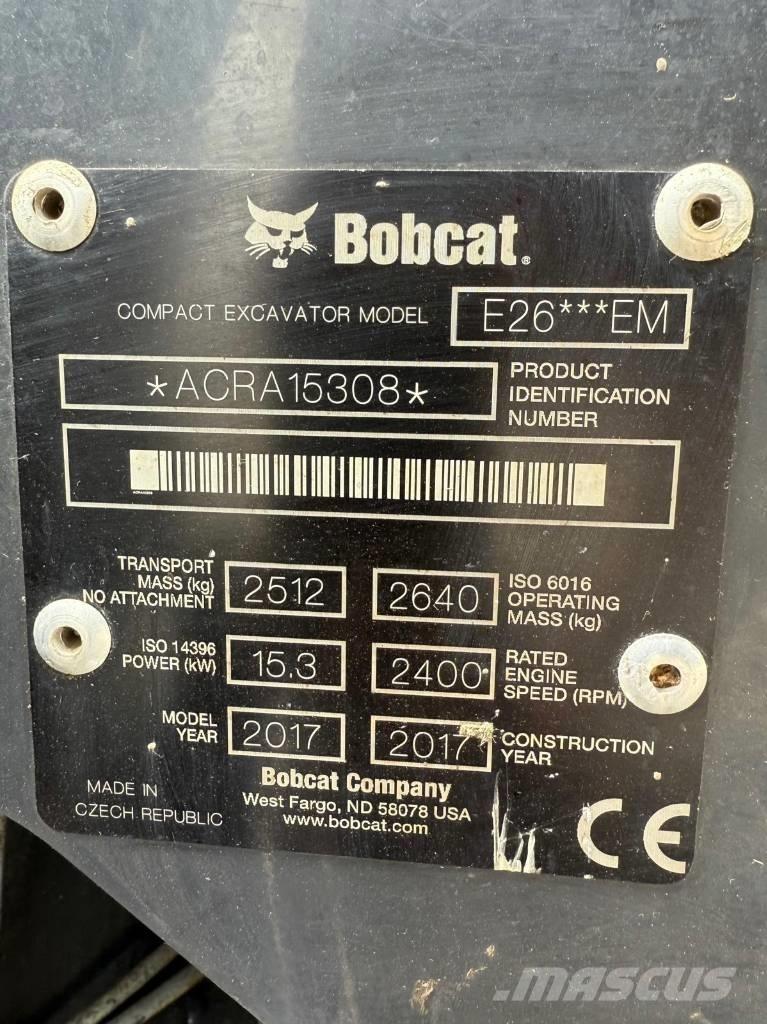 Bobcat E 26 EM Minigravere <7t