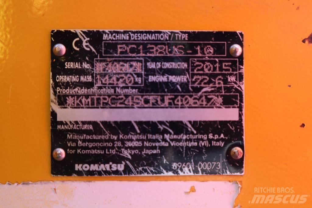 Komatsu PC138US-10 Beltegraver