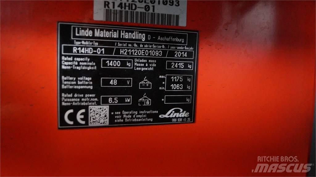 Linde R14HD Skyvemasttruck