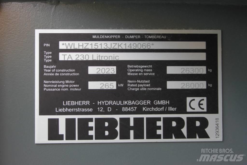 Liebherr TA 230 Rammestyrte Dumpere
