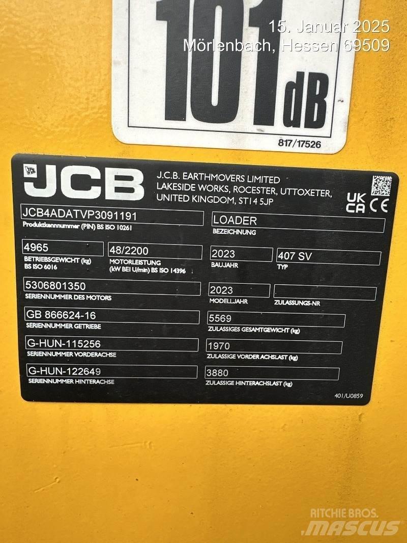 JCB 407 Hjullastere