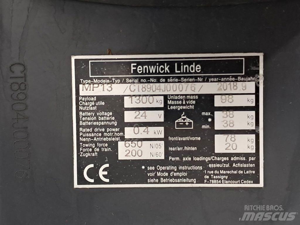 Linde MP13 Jekketralle