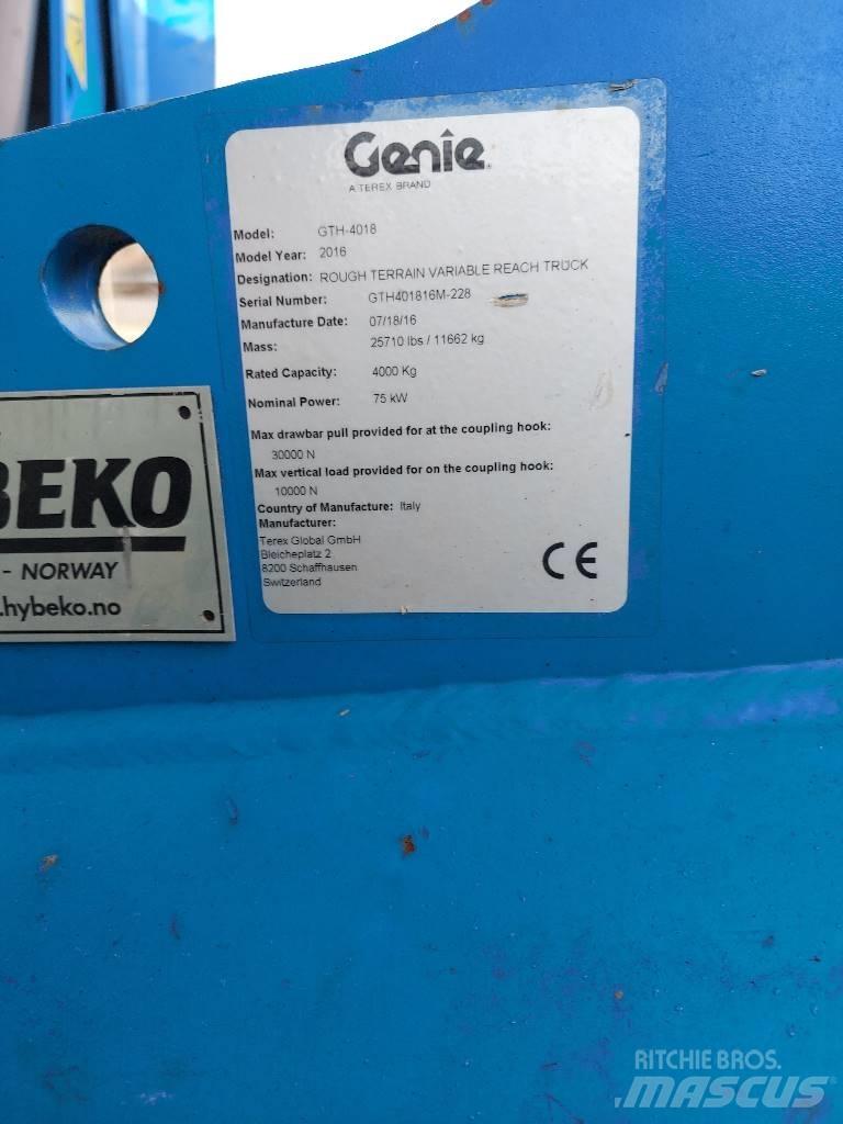 Genie GTH 4018 Teleskoplastere