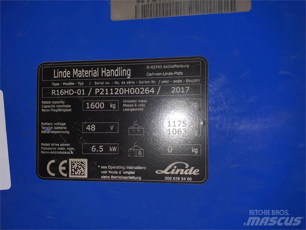 Linde R16HD Skyvemasttruck