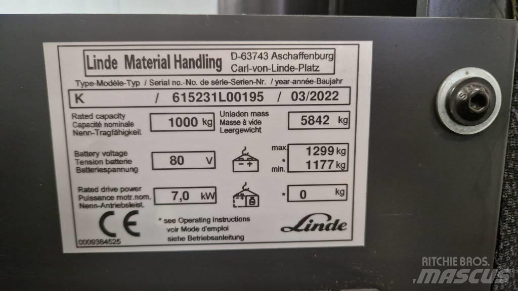 Linde K Elektriske trucker