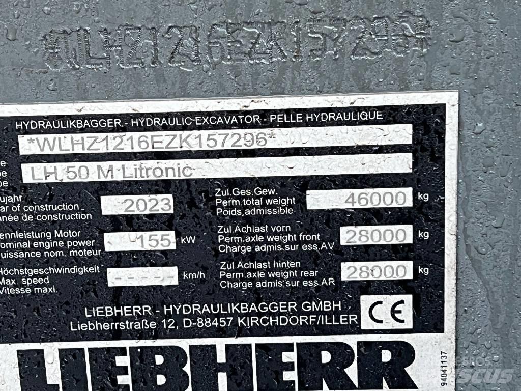 Liebherr LH50 M Gravemaskiner for avfallshåndtering