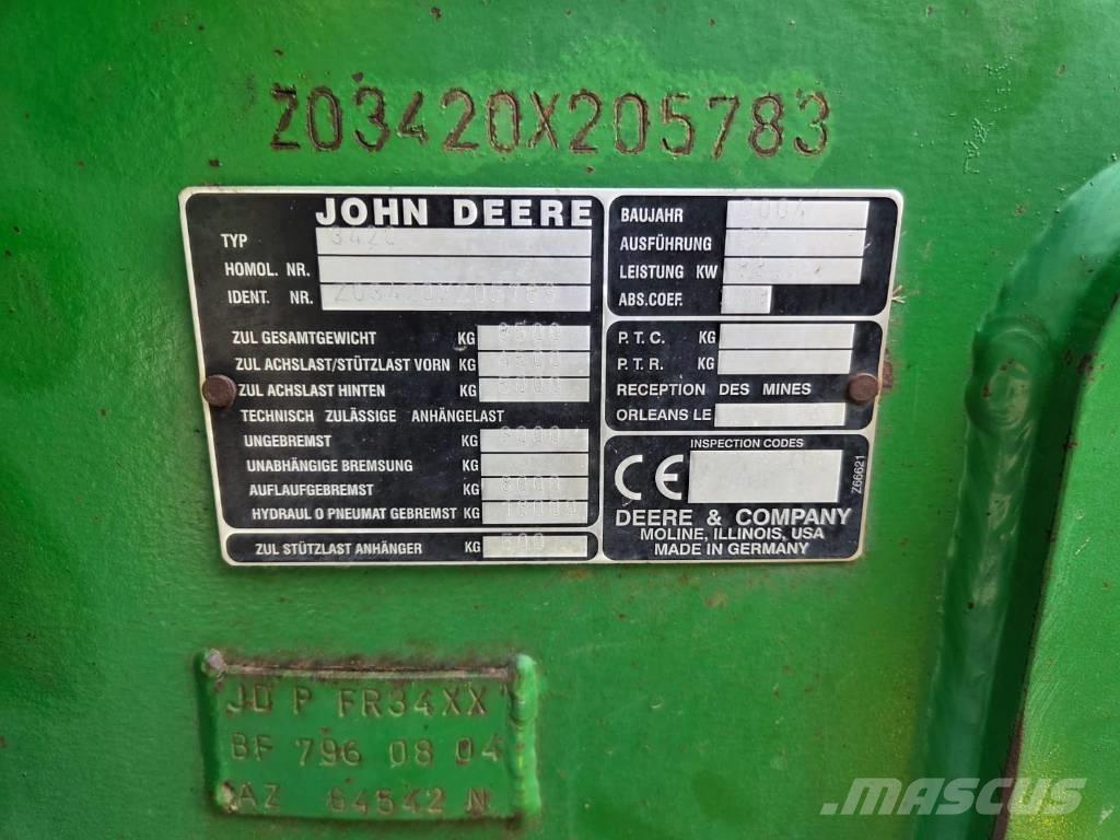 John Deere 3420 Teleskoplastere for Landbruk