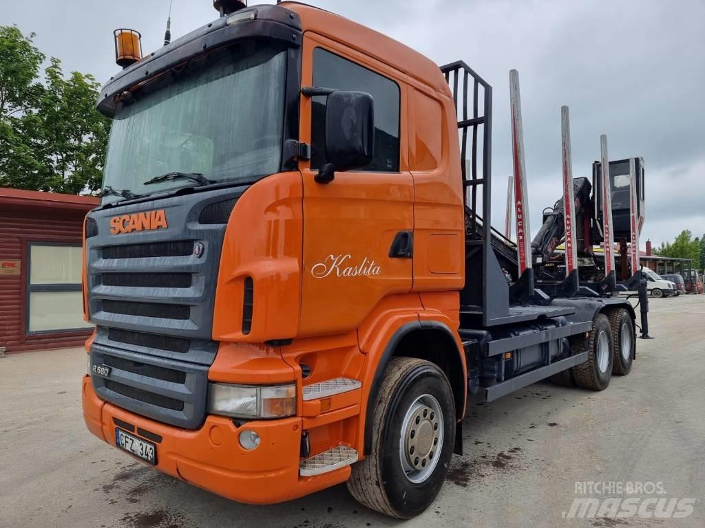 Scania R 580 Tømmerbiler