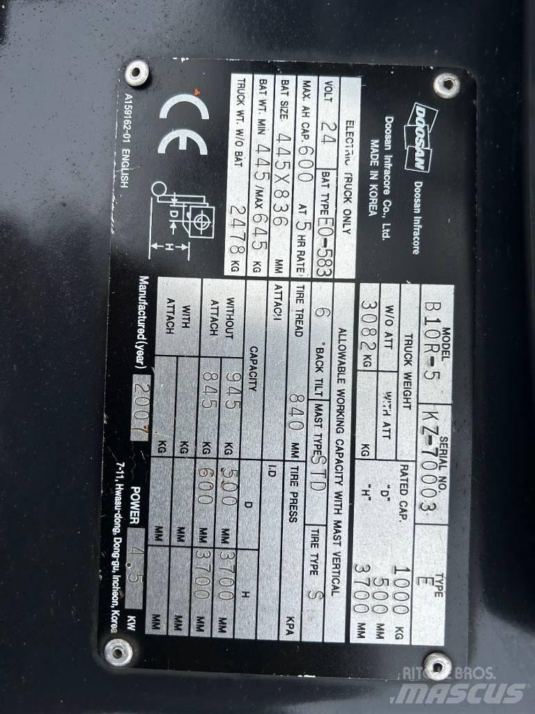 Doosan B10R-5 Elektriske trucker