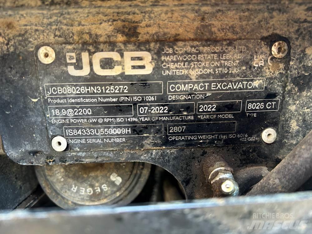 JCB 8026 CTS Minigravere <7t