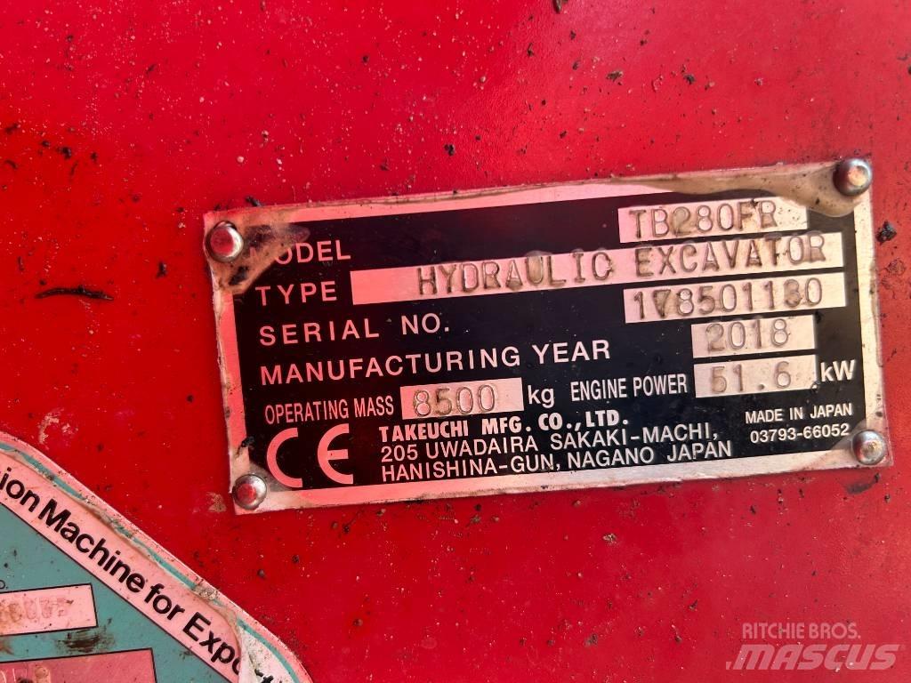 Takeuchi TB280FR Midigravere 7 - 12t