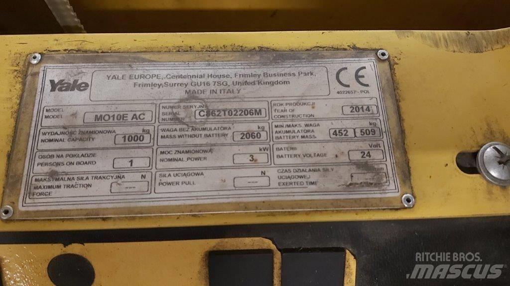 Yale MO10E Lavtløftende plukketruck