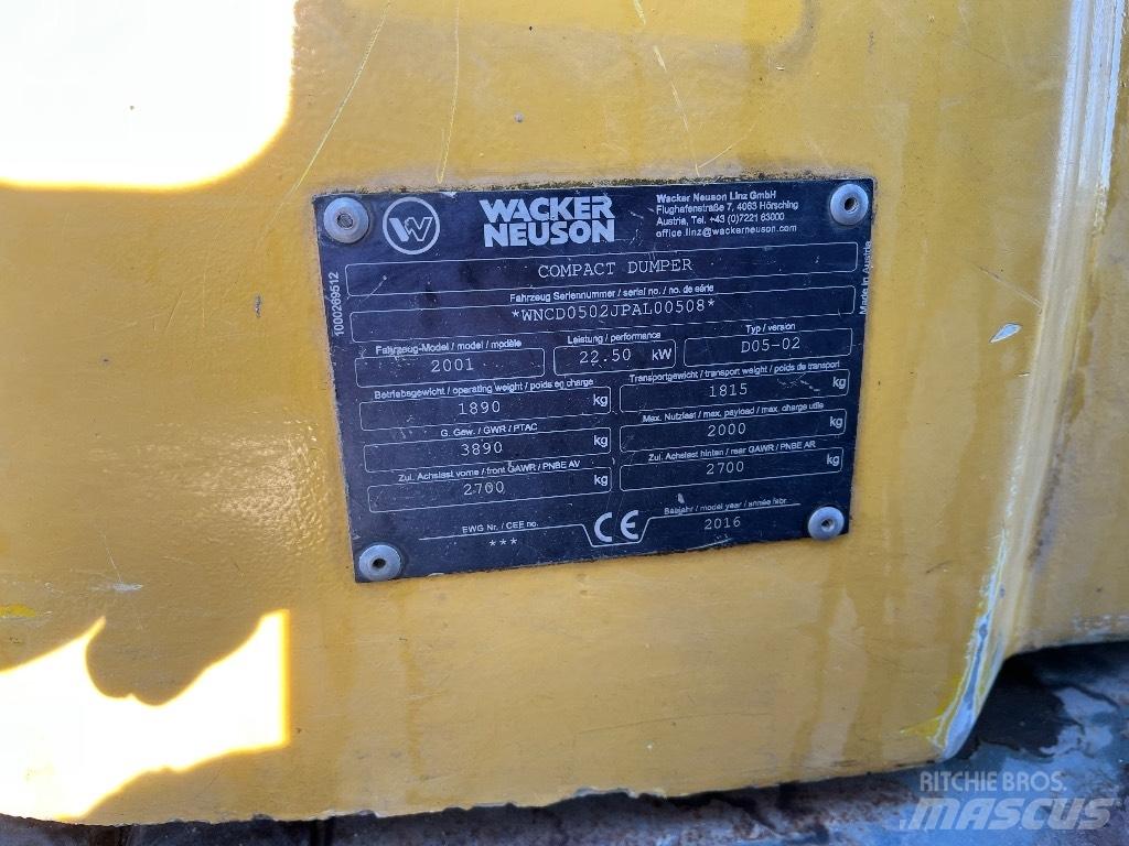 Wacker Neuson 2001 Mini dumpere