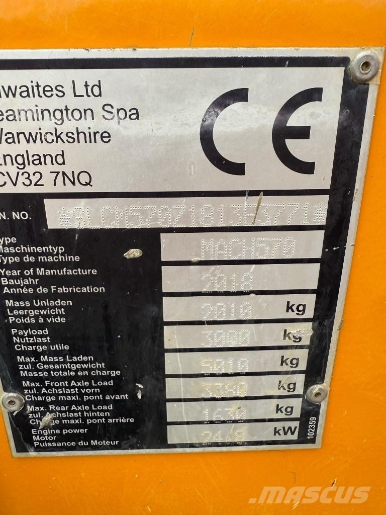 Thwaites 3 ton Mini dumpere
