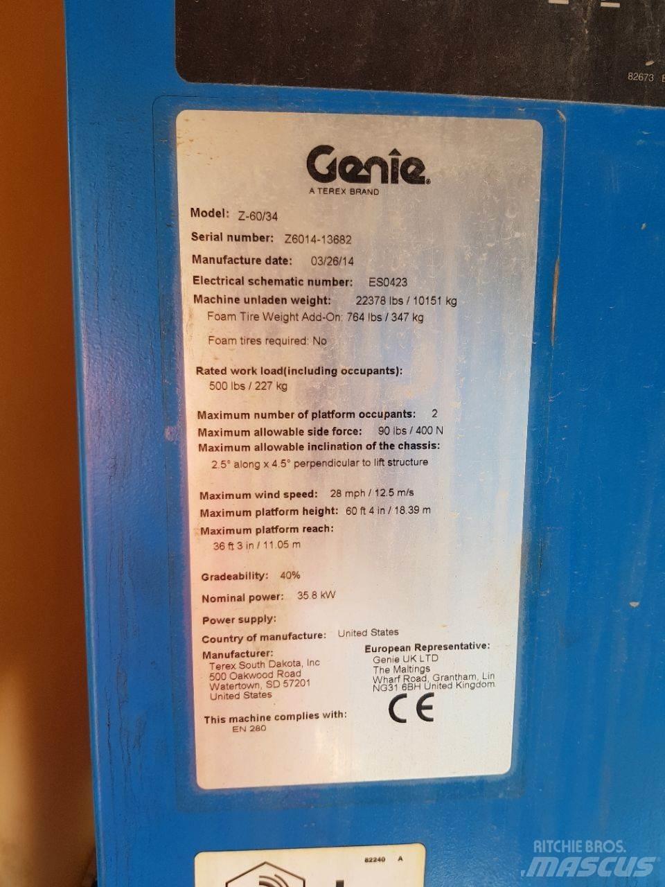 Genie Z60 Leddede bomlifter