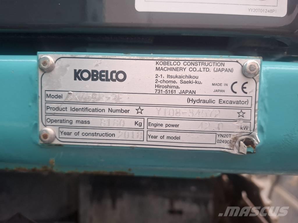 Kobelco SK 75 SR-3E Midigravere 7 - 12t