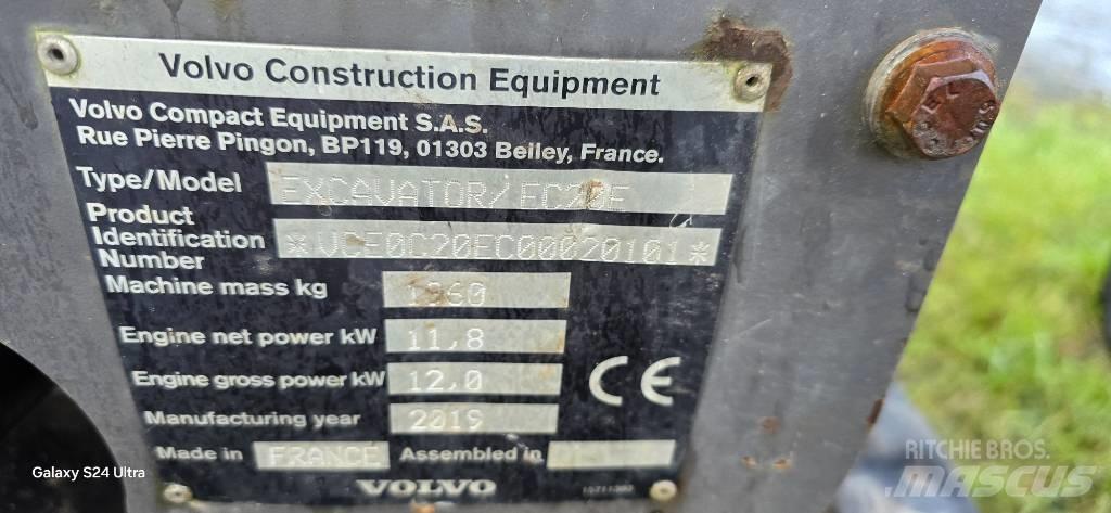 Volvo EC 20 E Minigravere <7t
