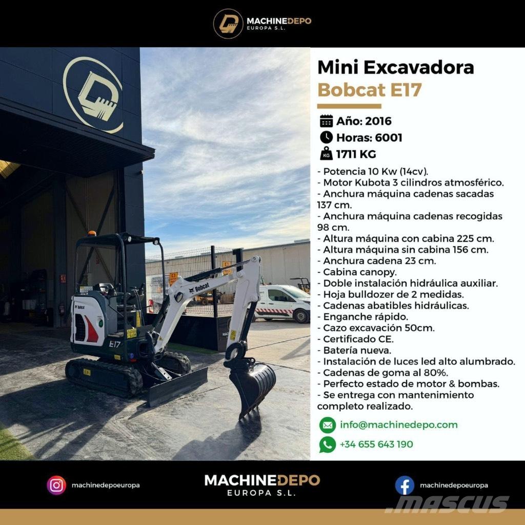 Bobcat E 17 Minigravere <7t