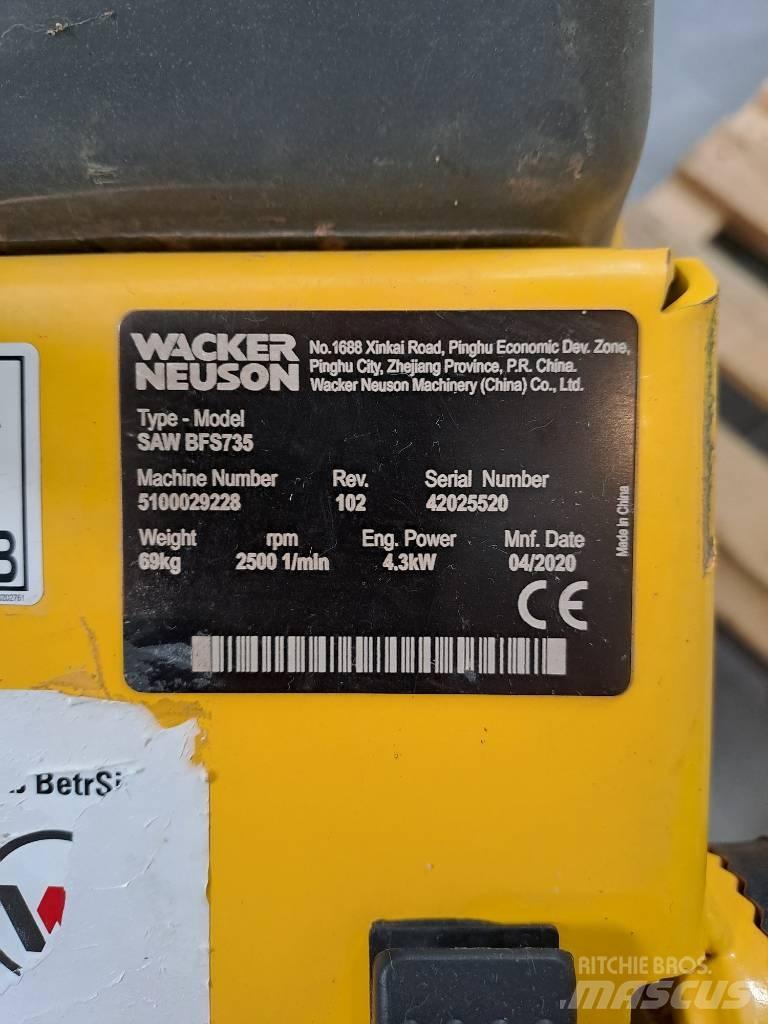 Wacker Neuson BFS735 Stein og betong sager