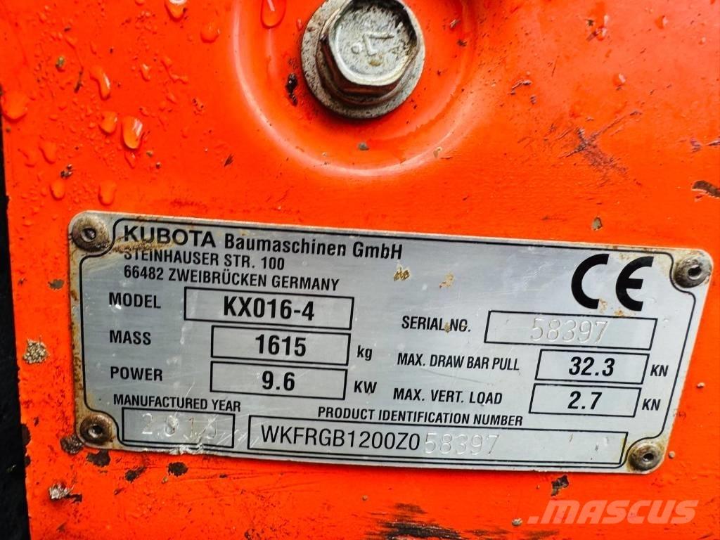 Kubota KX 016-4 Minigravere <7t