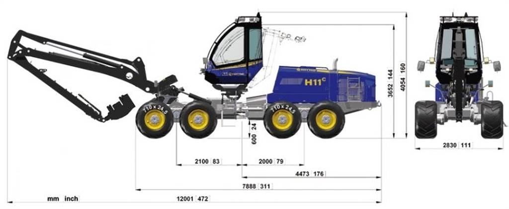 Rottne 651-55449 Chassis og understell
